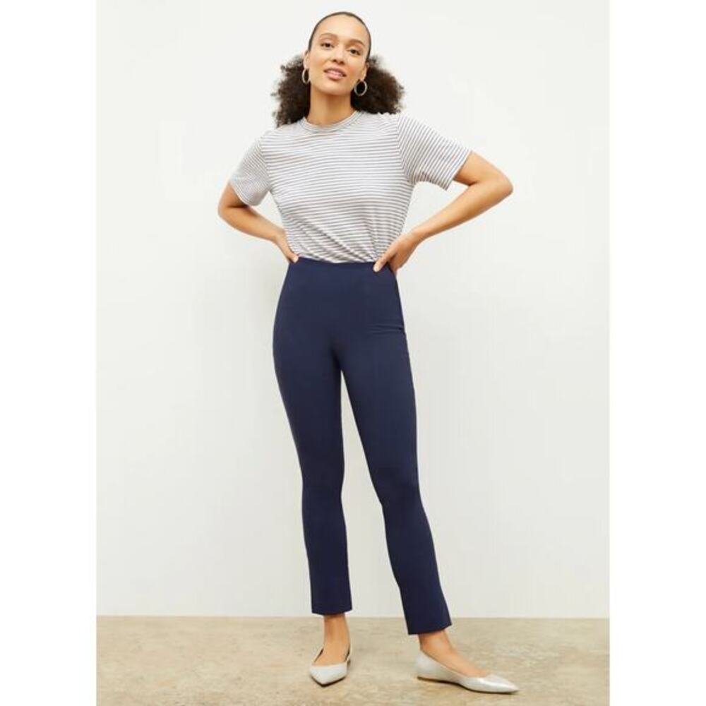 MM Lafleur‎ navy straight The Foster Cigarette Pant - PowerStretch